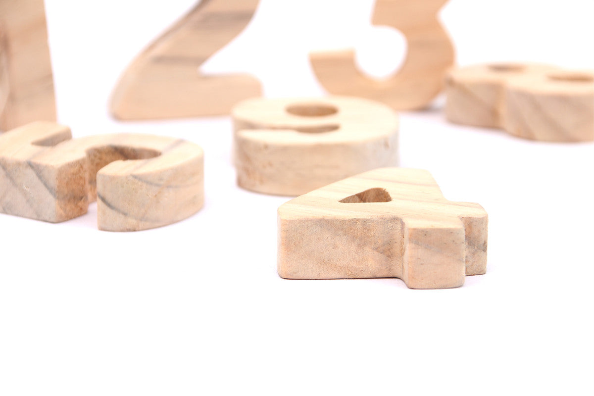 Wooden Numbers Stacking Toy - 11 Pieces