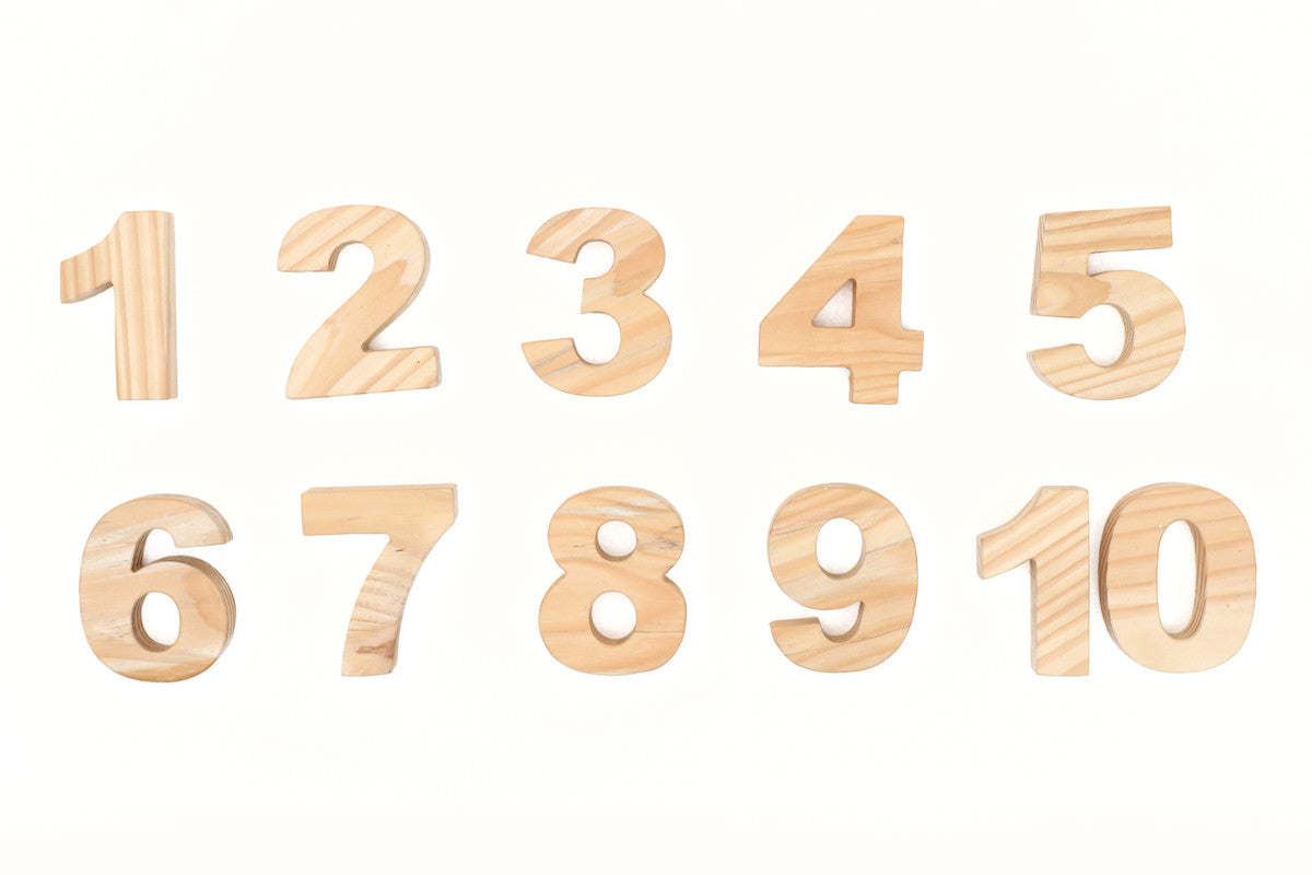 Wooden Numbers Stacking Toy - Medium