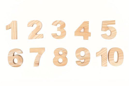 Wooden Numbers Stacking Toy - Medium