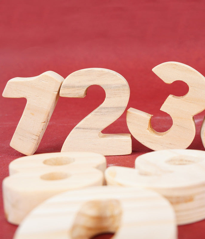 Wooden Numbers Stacking Toy - Medium