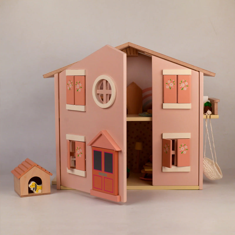 Wooden Pop's Doll House - Big