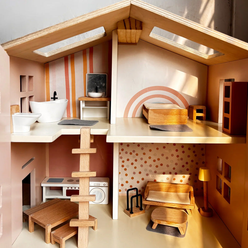 Wooden Pop's Doll House - Big