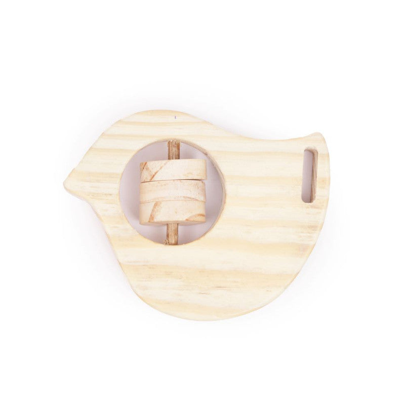 Wooden Rocking Potato Bird Rattle