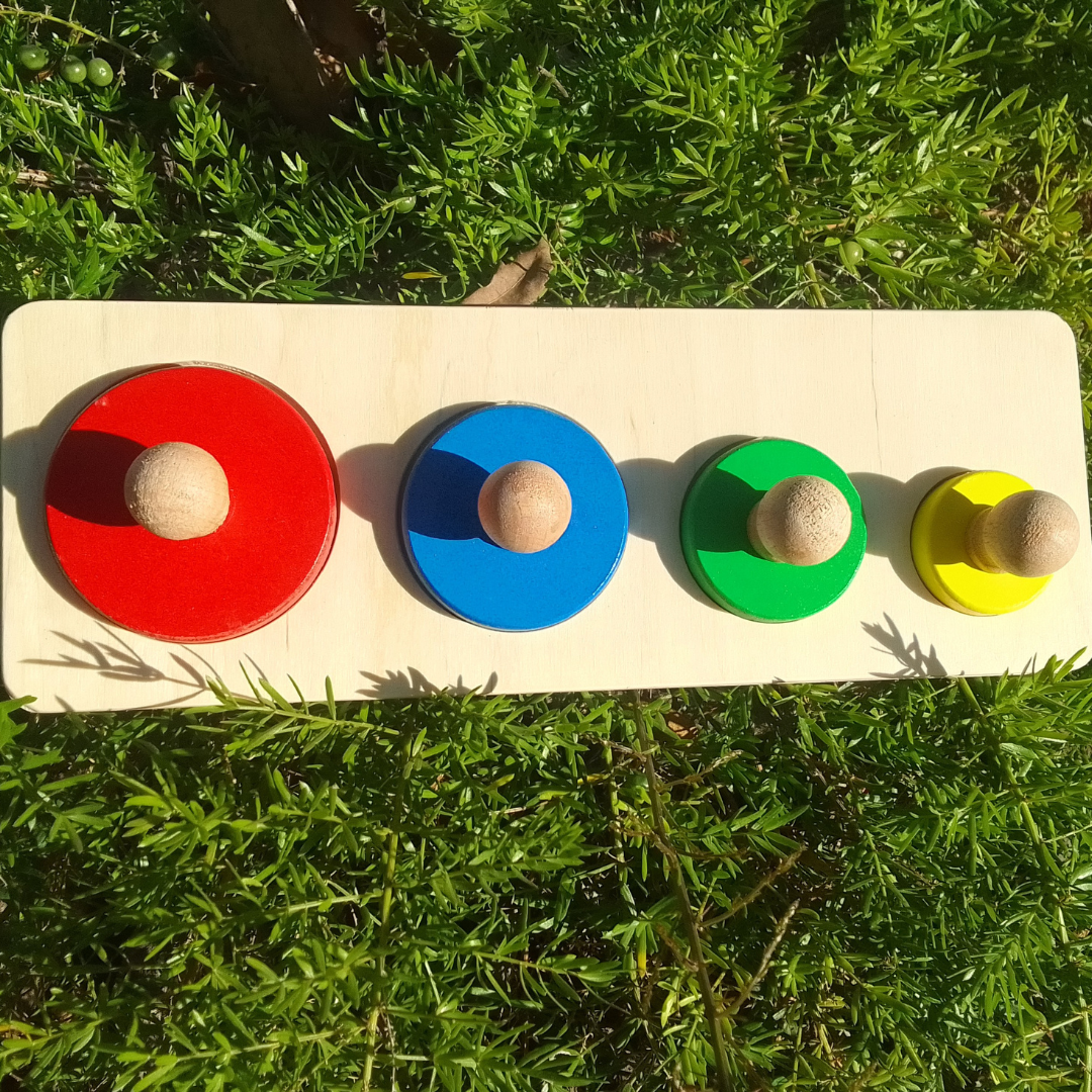 Wooden Circle Shapes Tray