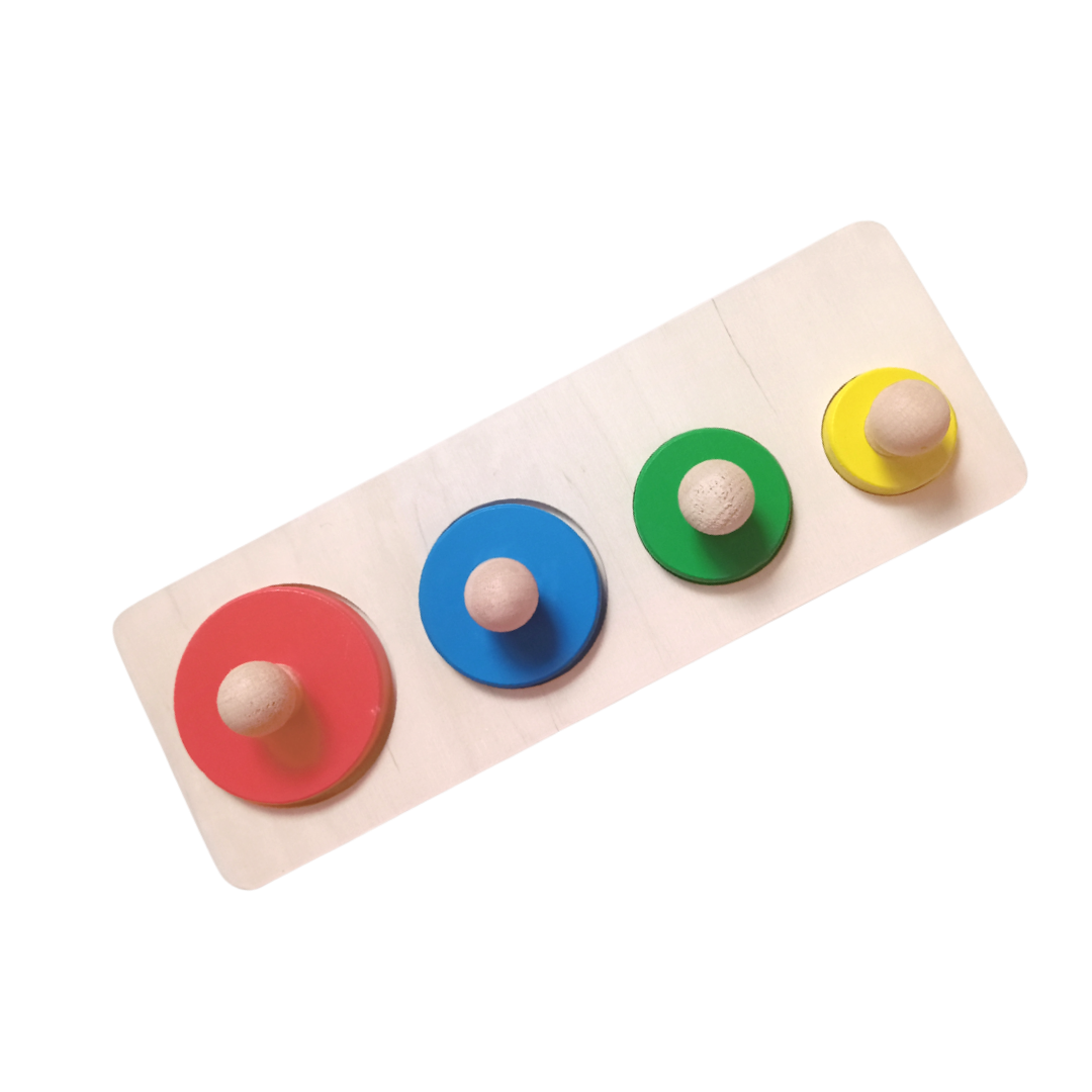 Wooden Circle Shapes Tray