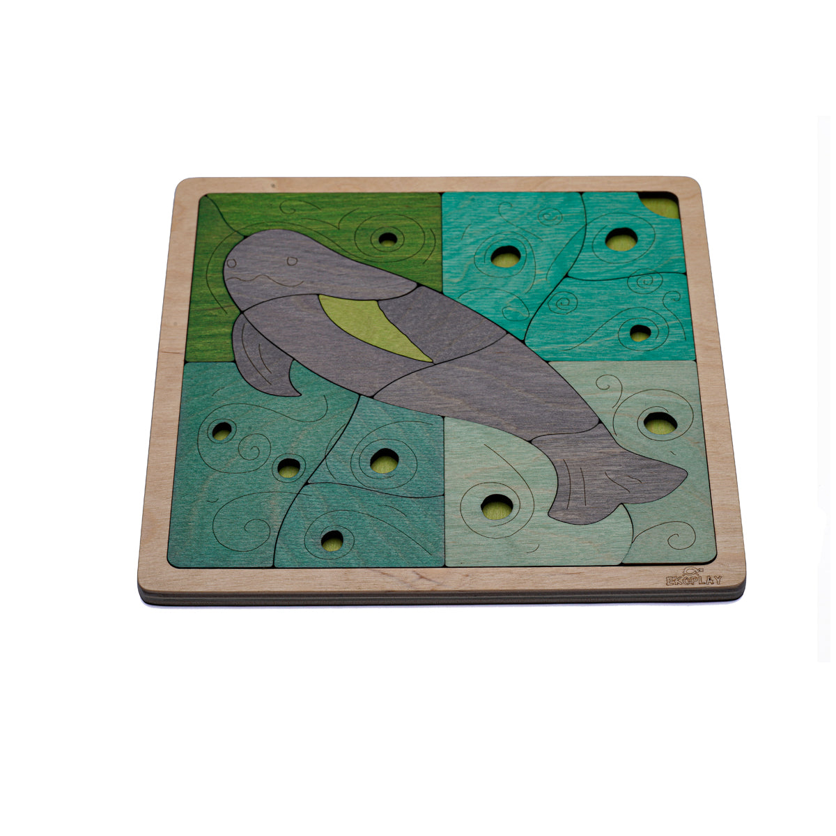 Wooden Yangtze Finless Porpoise Puzzle