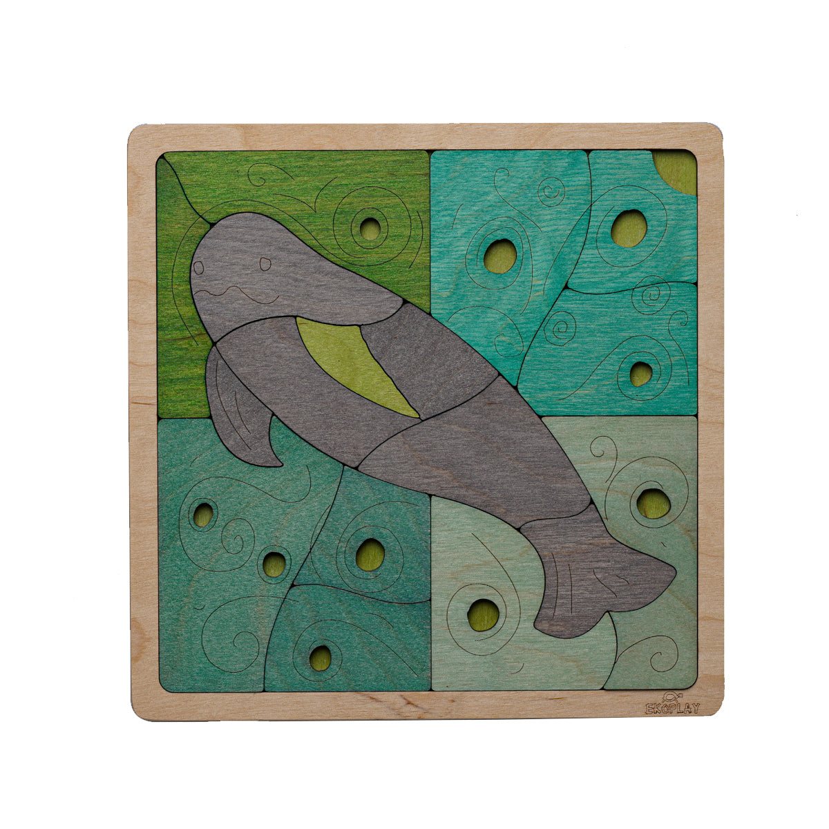 Wooden Yangtze Finless Porpoise Puzzle