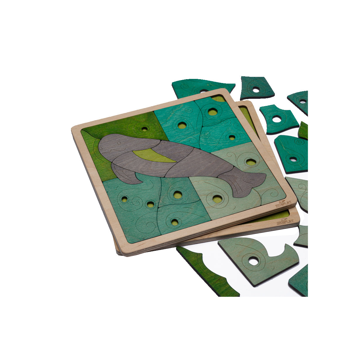 Wooden Yangtze Finless Porpoise Puzzle