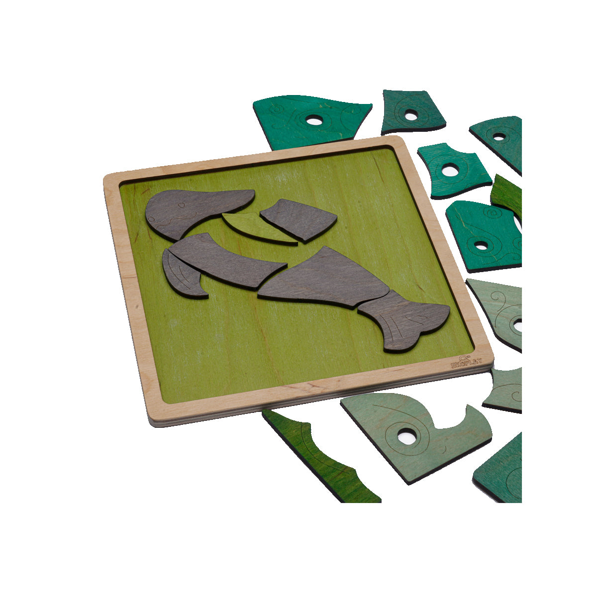 Wooden Yangtze Finless Porpoise Puzzle