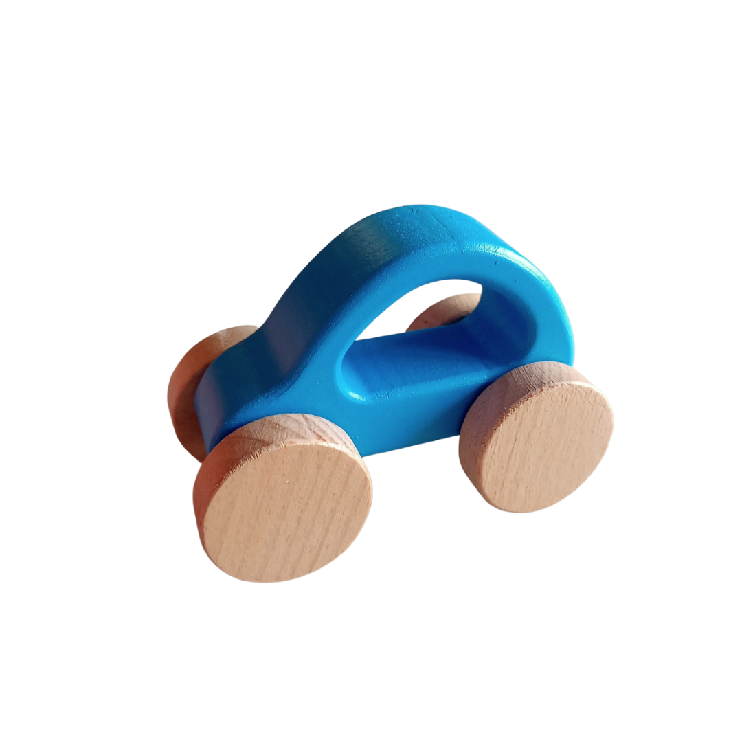 Wooden Car with Garage Pretend Play