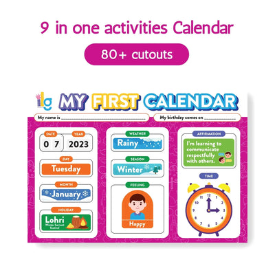 my first home calendar kids time management - main product image