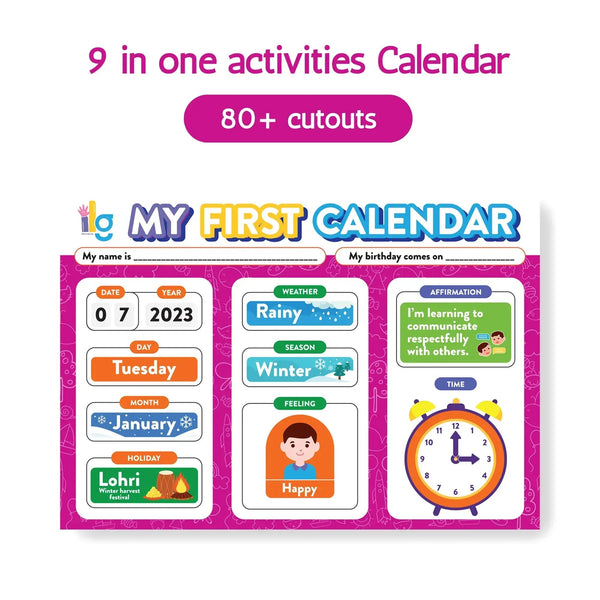 my first home calendar kids time management - main product image