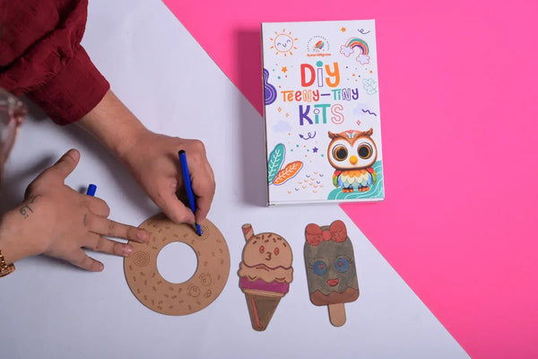 teeny tiny diy dessert craft kit painting set - main product image