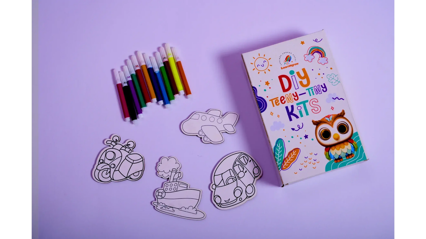 transport theme diy fridge magnet kit kids - product view 8