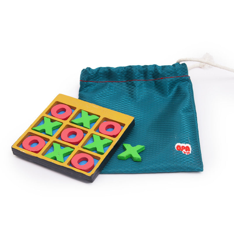 Wooden Tic Tac Toe Noughts and Crosses Game