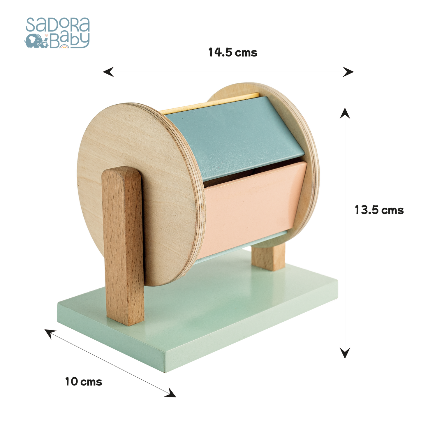 Buy Montessori Spinning Drum Wooden Toy Online - SkilloToys.com