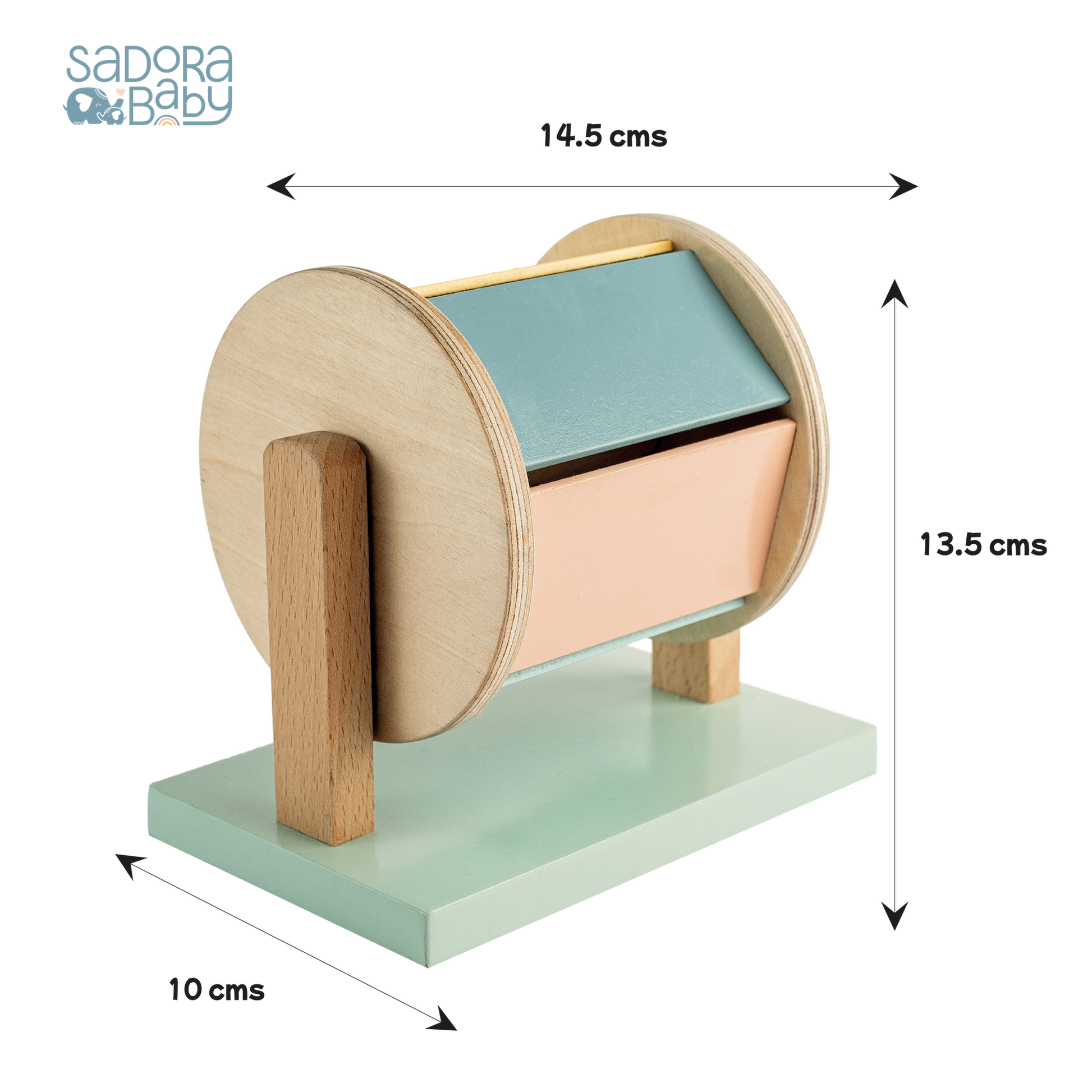Buy Montessori Spinning Drum Wooden Toy Online - SkilloToys.com