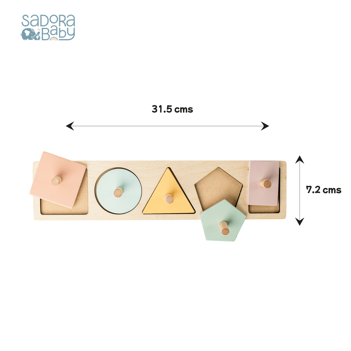 Buy Assorted Shape Pincer Wooden Puzzle Board Online - SkilloToys.com