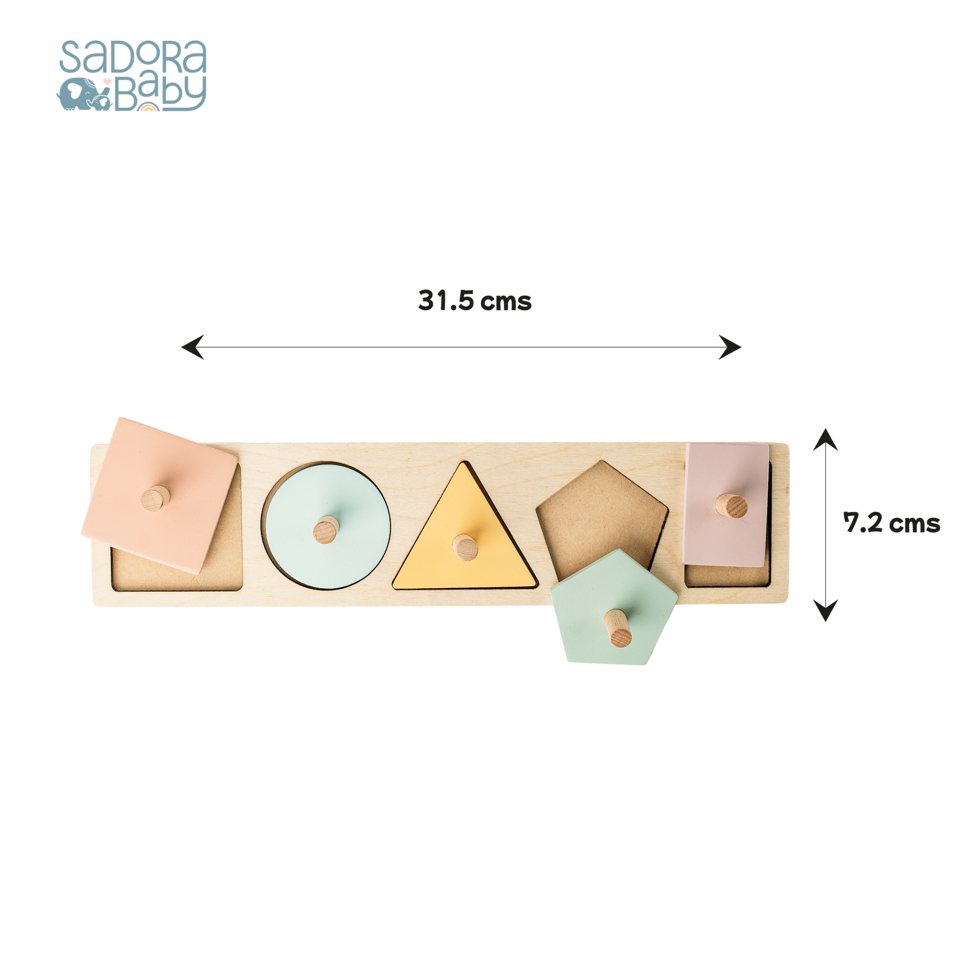 Buy Assorted Shape Pincer Wooden Puzzle Board Online - SkilloToys.com