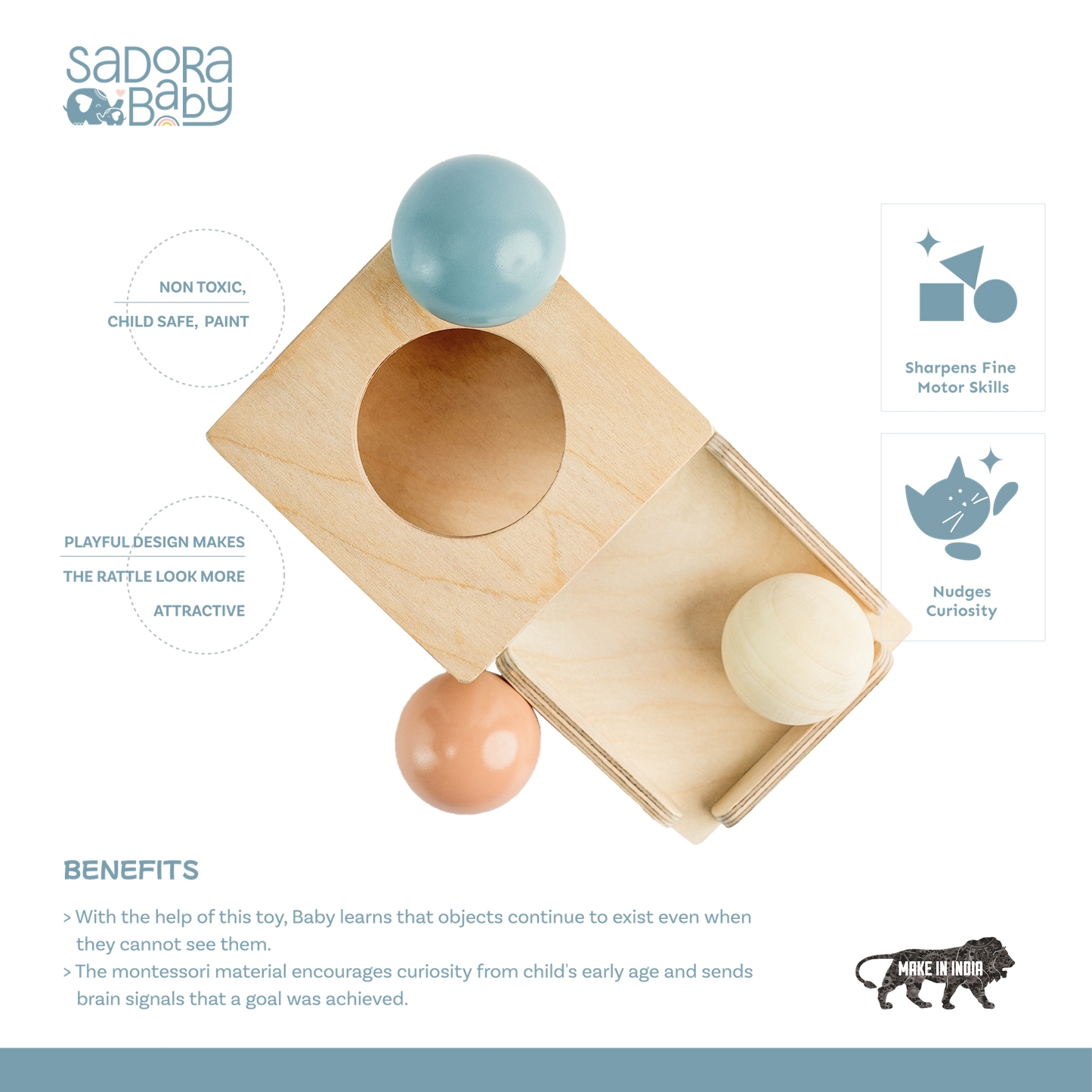 Buy Montessori Inspired Object Permanence Box Online - SkilloToys.com