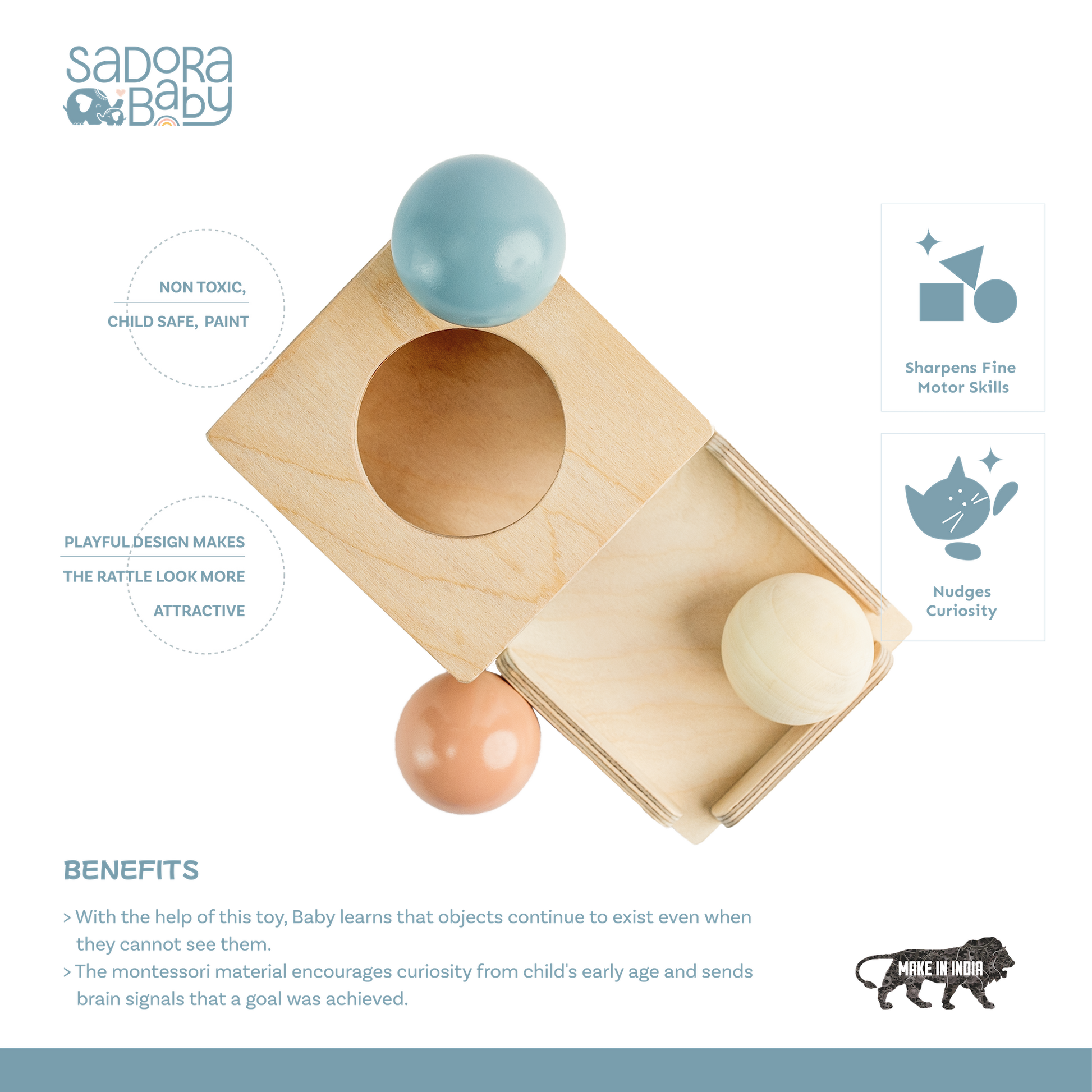 Buy Montessori Inspired Object Permanence Box Online - SkilloToys.com