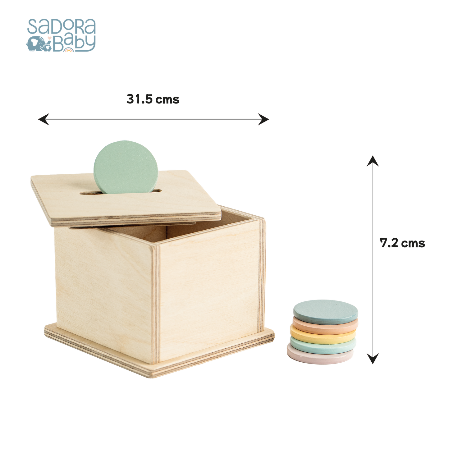 Buy Montessori Wooden Object Permanence Coinbox Online - SkilloToys.com