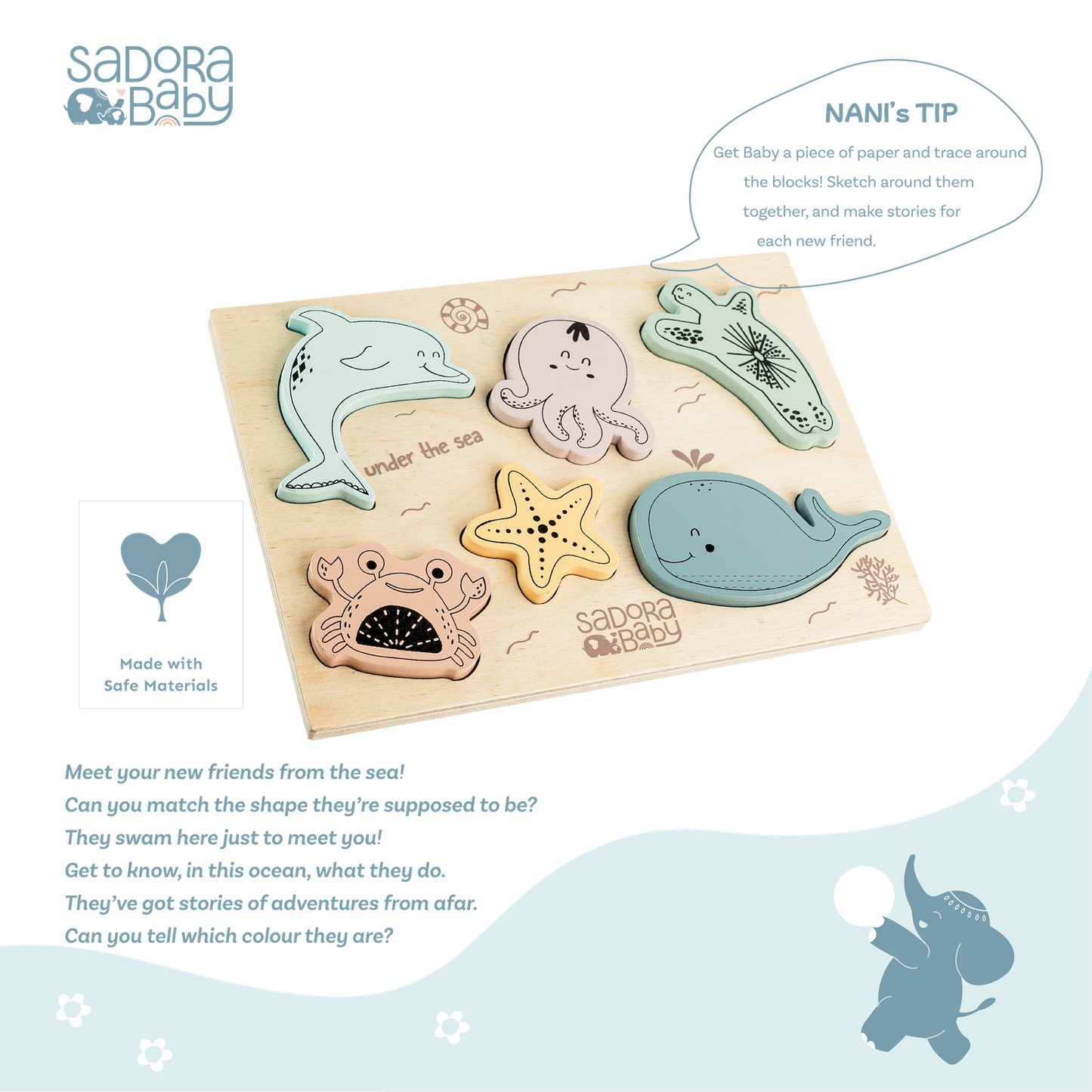 Buy Sea Explorer Wooden Puzzle Board Online - SkilloToys.com