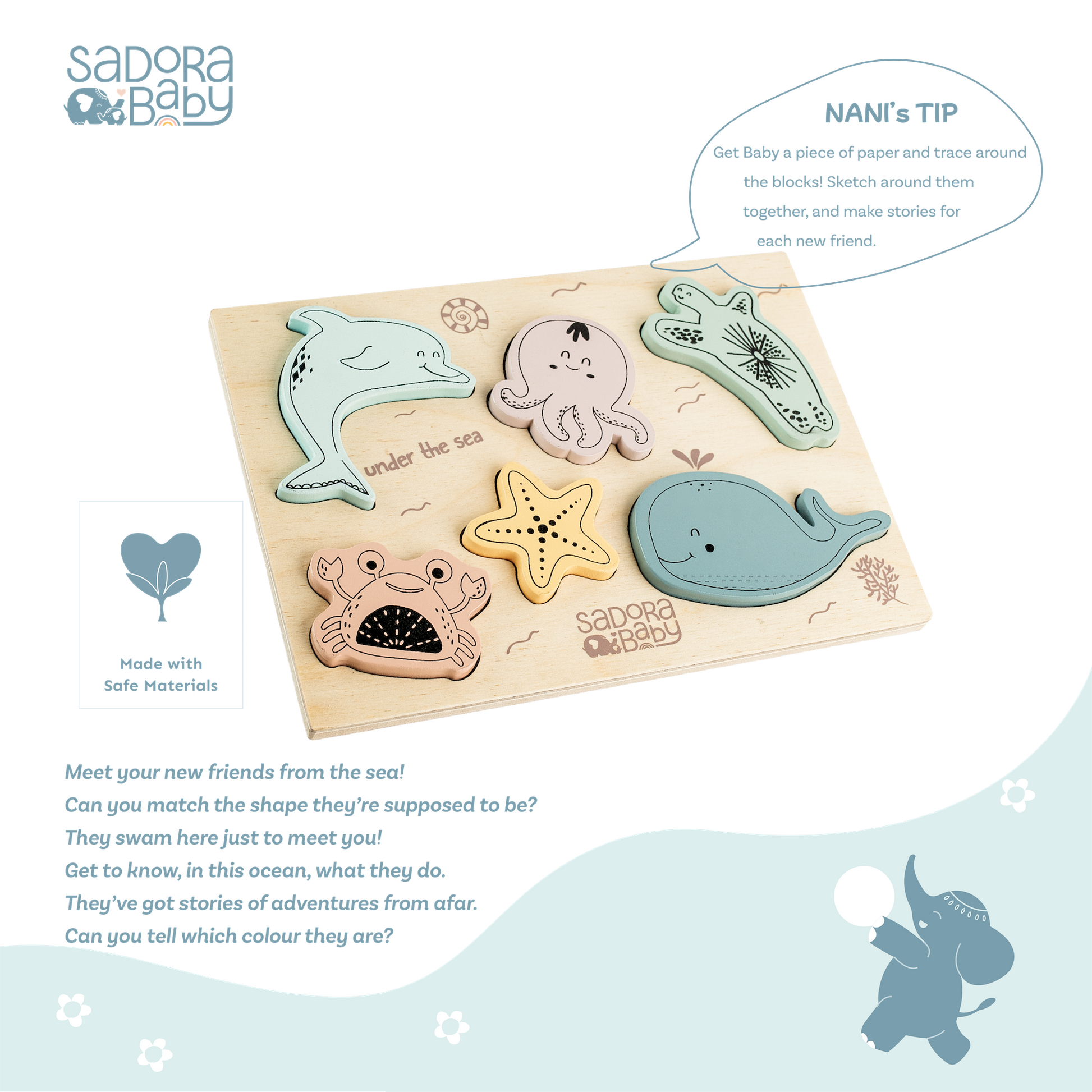 Buy Sea Explorer Wooden Puzzle Board Online - SkilloToys.com
