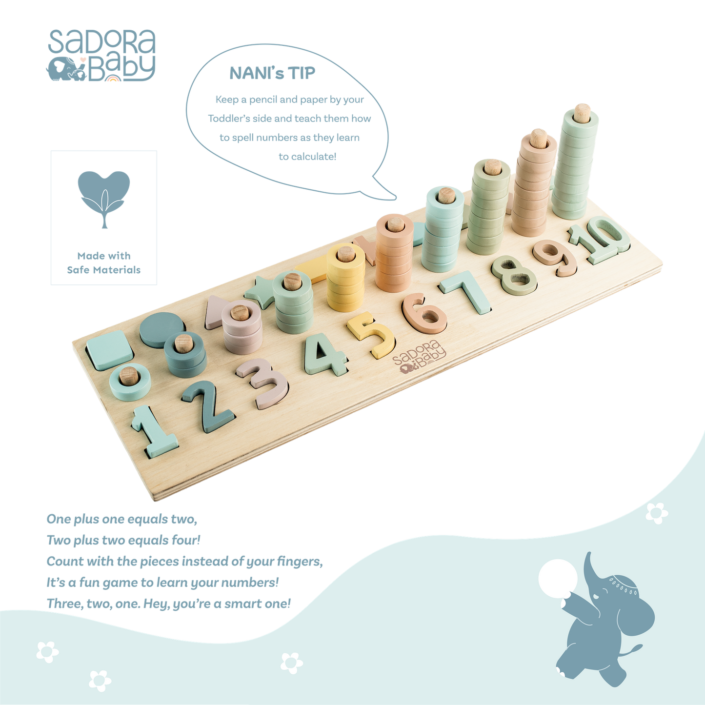 Buy Genius Abacus Math Learning Stacker Board - Level 2 Online - SkilloToys.com