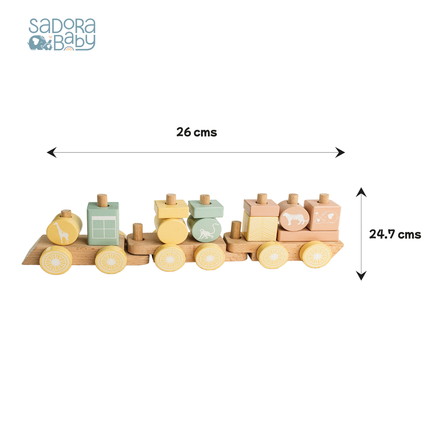 Buy Multi Play Use Wooden Choo-Choo Train Set Online - SkilloToys.com