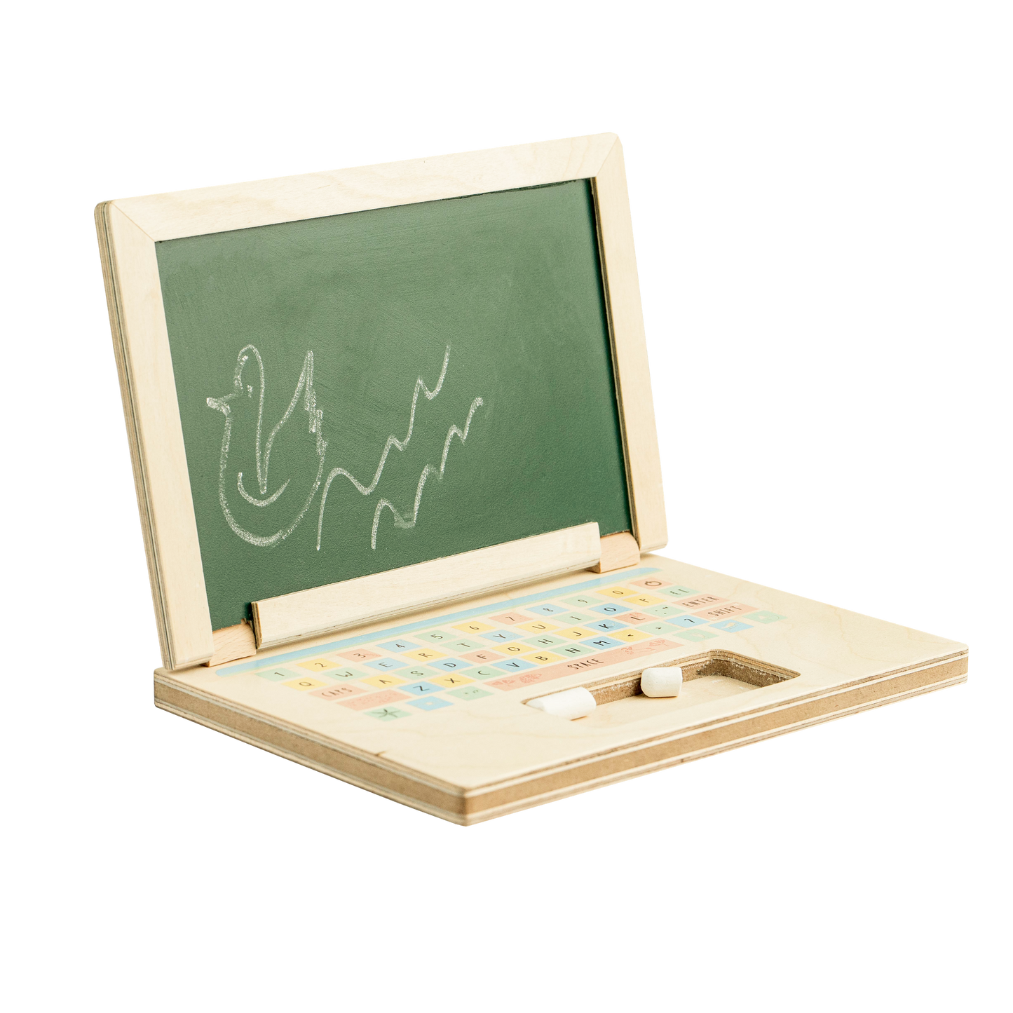 Buy Montessori Wooden Laptop Pretend Play Toy Online - SkilloToys.com