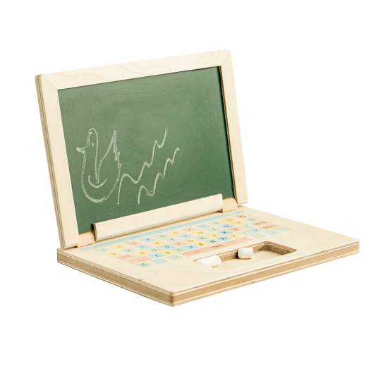 Buy Montessori Wooden Laptop Pretend Play Toy Online - SkilloToys.com