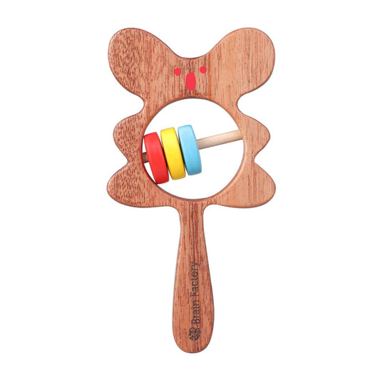 Buy Bear-Shaped Neem Wood Teether Rattle - SkilloToys.com