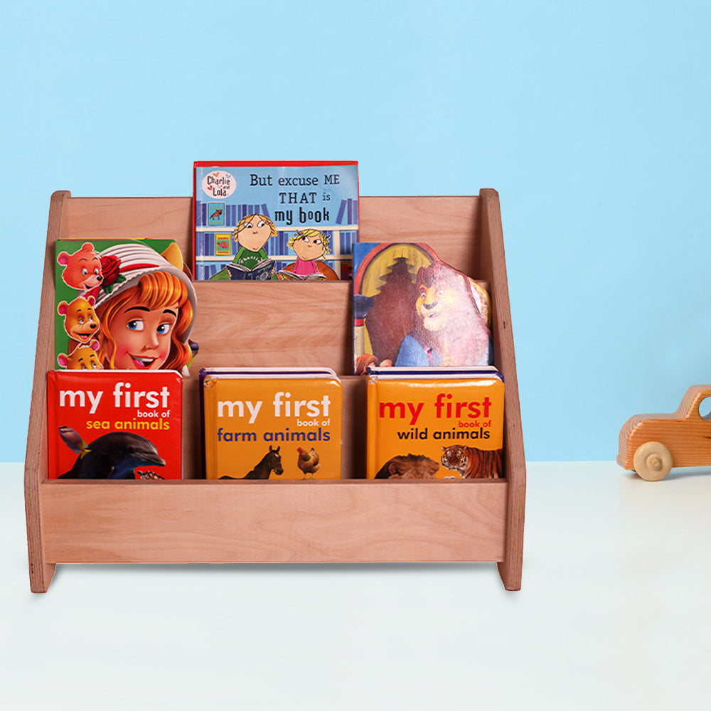 Wooden Book Shelf for Kids