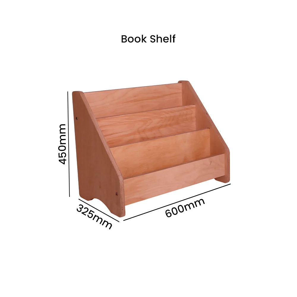 Wooden Book Shelf for Kids