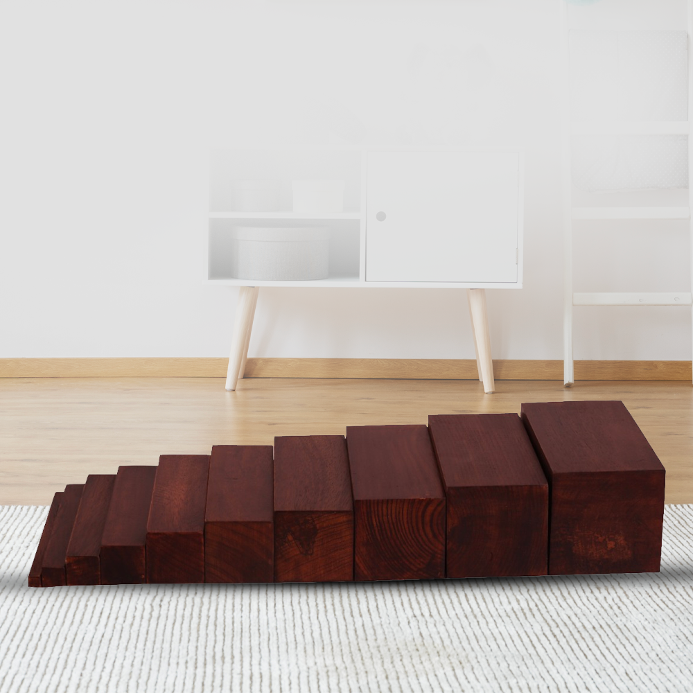 Montessori Wooden Brown Stairs