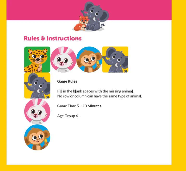 Animal Sudoku Wooden Puzzle