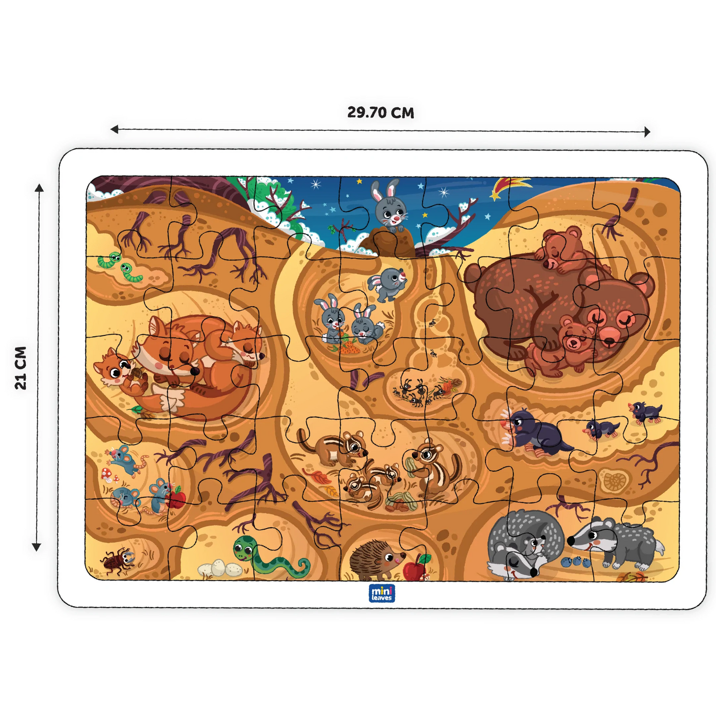Buy Baby Animal And Burrow Wooden Puzzle Set - SkilloToys.com