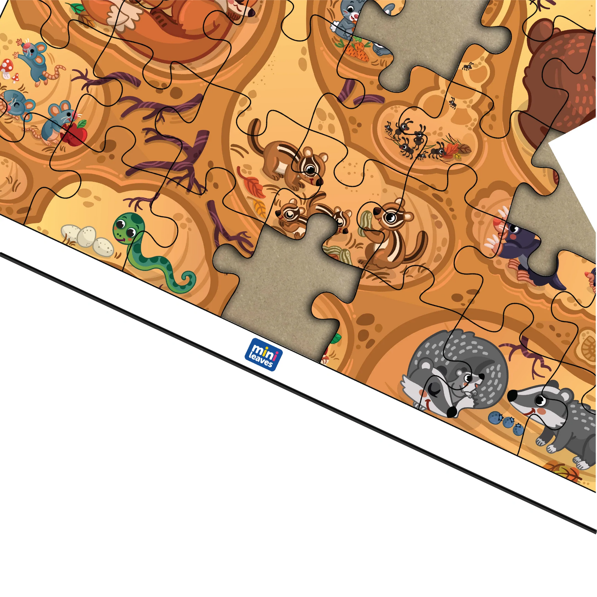 Buy Baby Animal And Burrow Wooden Puzzle Set - SkilloToys.com