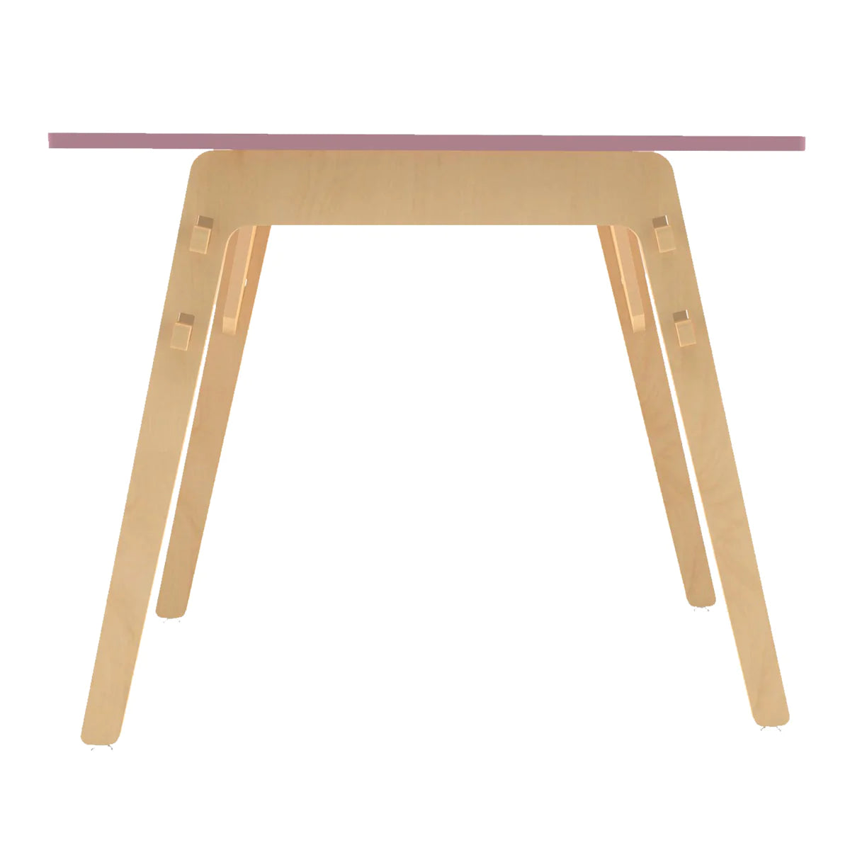 Buy Black Kiwi Wooden Table - Pink - Front View - SkilloToys.com
