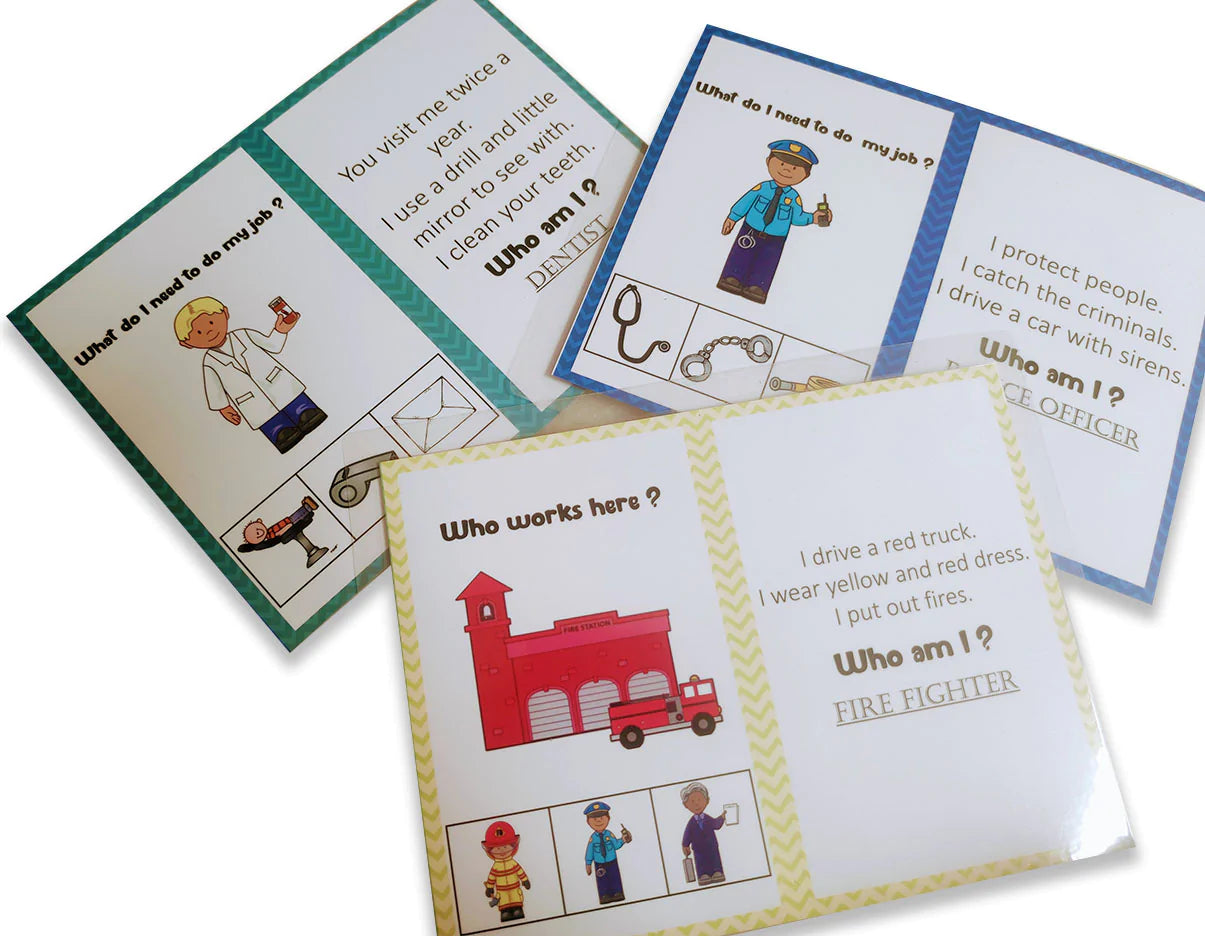 Buy Community Helper and their Tools Sorting Activity Game - Laminated Cards - SkilloToys.com