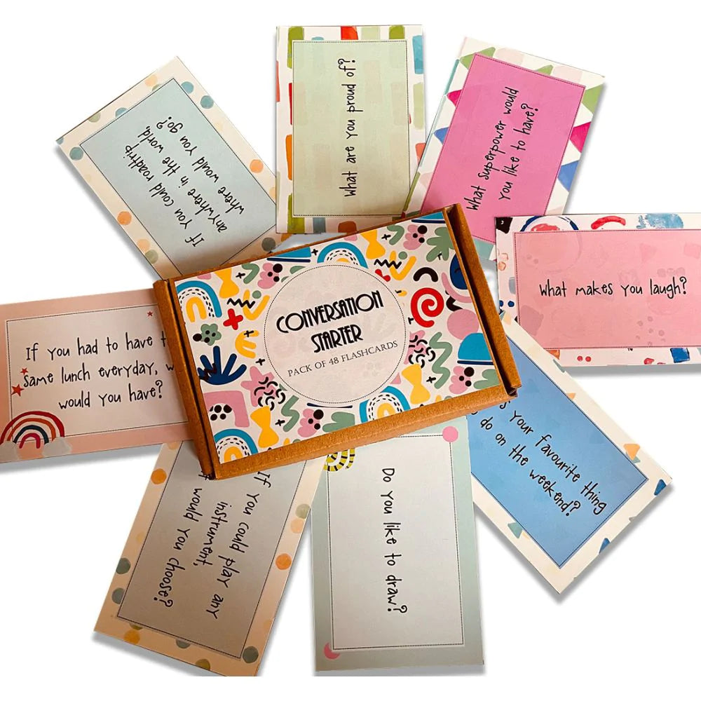 Buy Conversation Starter Flashcards (Pack of 48) - Fun Learning - SkilloToys.com