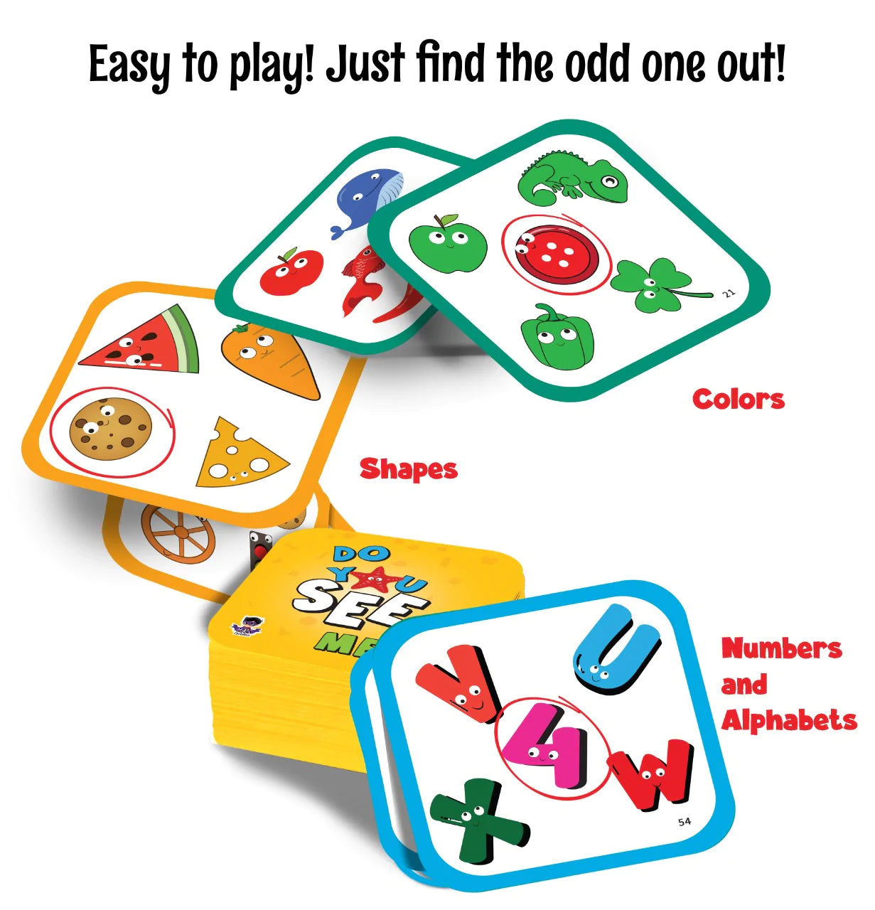 Buy Do You See Me - 2 Flashcards Game - Differents Flash Cards - SkilloToys.com