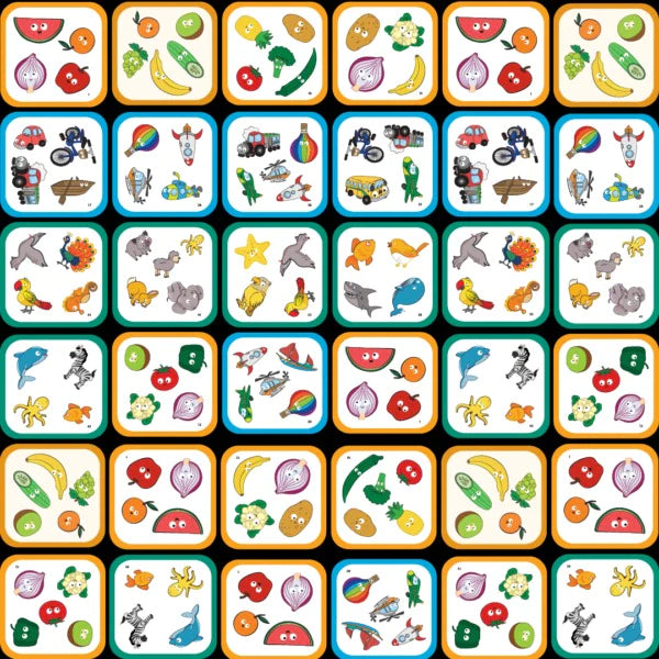 Buy Do You See Me - A Fun Odd One Out Flashcards Game - Animals, Fruits, Vegetable Flashcards - SkilloToys.com