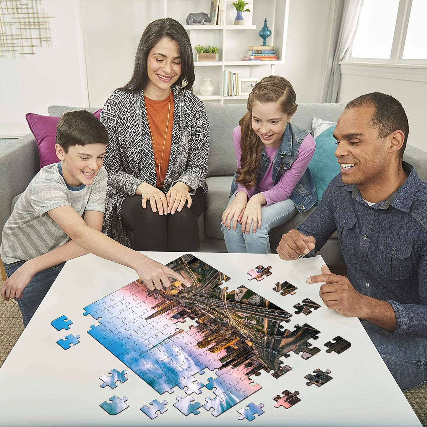 Buy Dubai Skyline Wooden Jigsaw Puzzle - SkilloToys.com