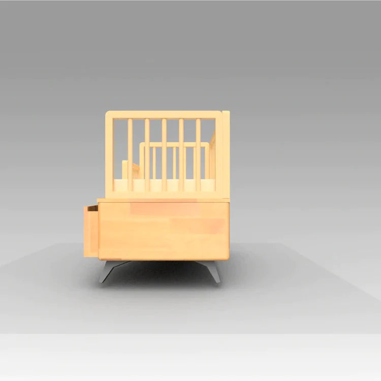 Buy Evermore Wooden Crib - Side View 2 - SkilloToys.com