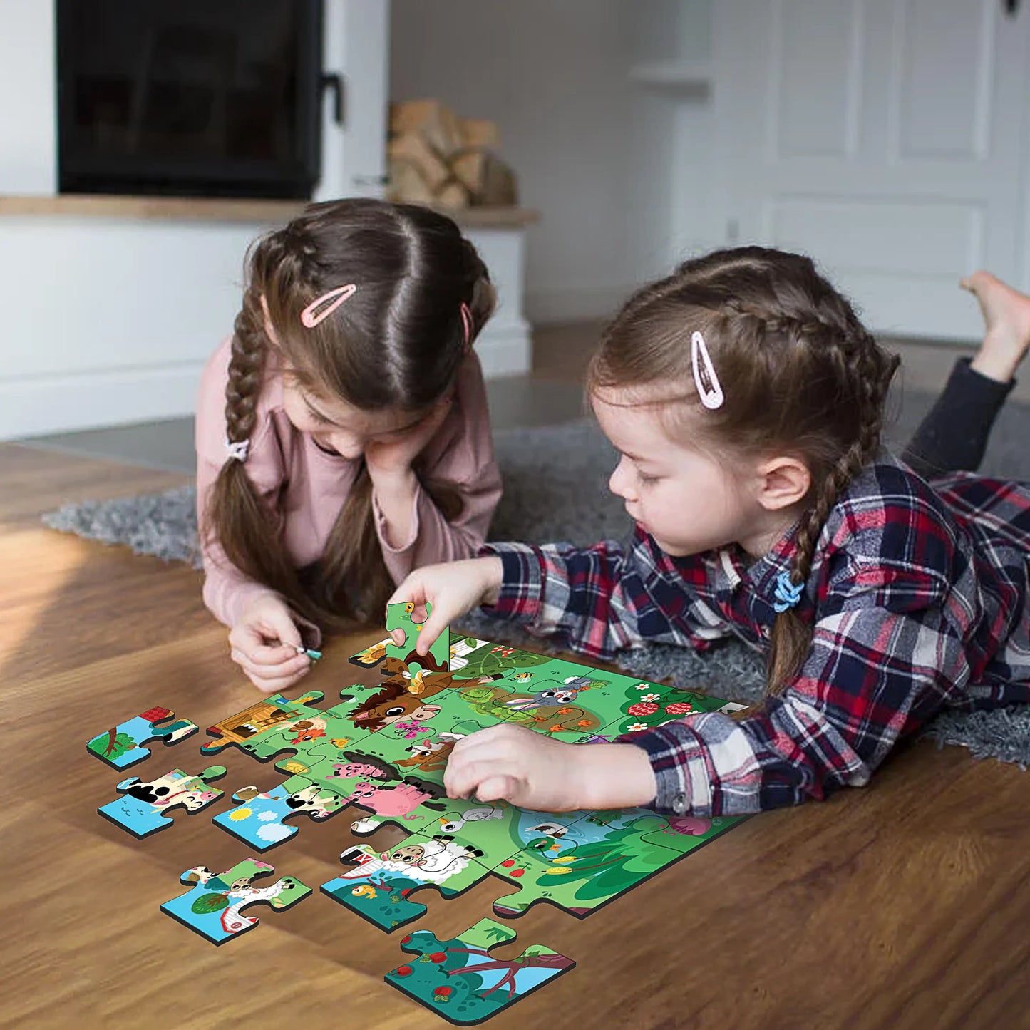 Buy Farm Animal Wooden Puzzle Set - SkilloToys.com