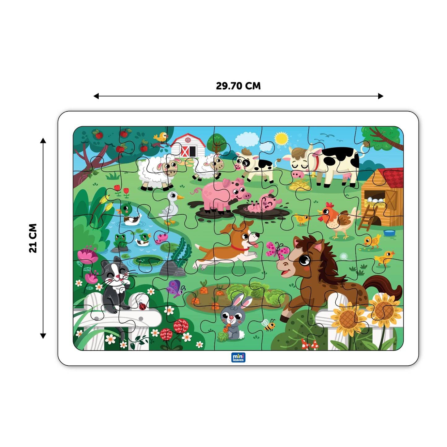 Farmyard Animal Wooden Puzzle
