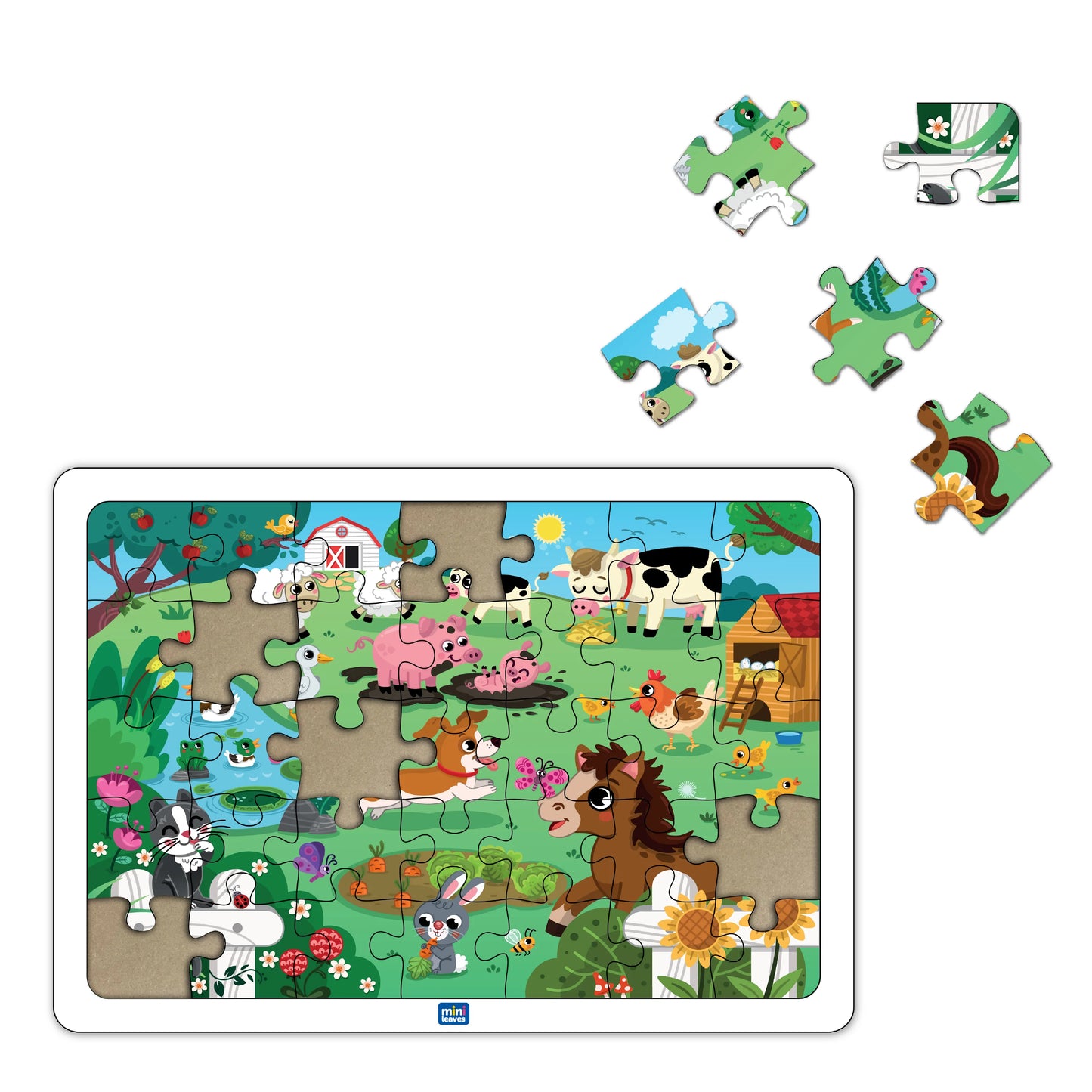 Farmyard Animal Wooden Puzzle
