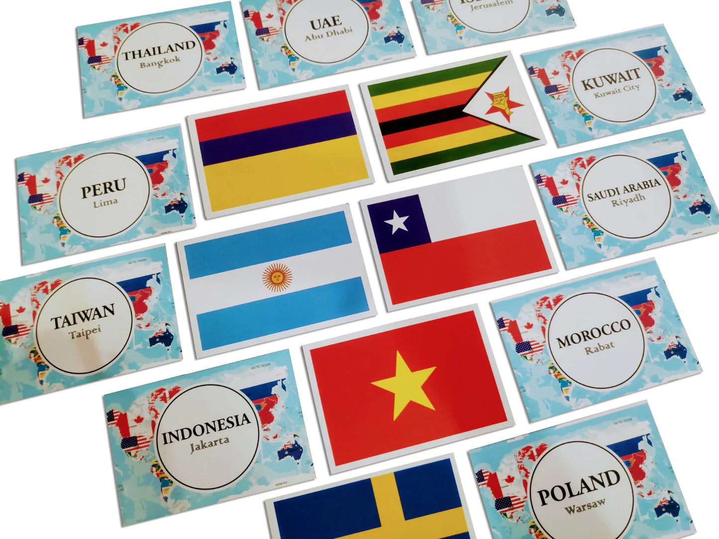 Buy Flags Part 2 Flashcards - Pack of 24 Laminated Flashcards - SkilloToys.com